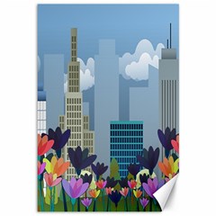 Urban Nature Canvas 12  X 18   by Valentinaart