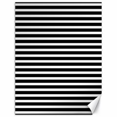 Horizontal Stripes Black Canvas 18  X 24   by Mariart