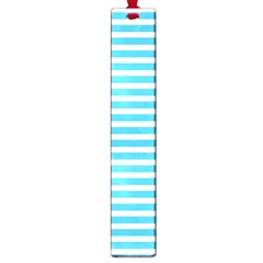 Horizontal Stripes Blue Large Book Marks by Mariart