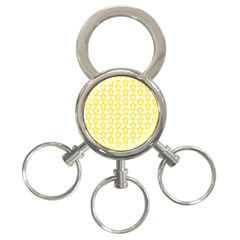 Yellow Orange Star Space Light 3-ring Key Chains by Mariart