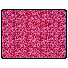 Red White And Blue Leopard Print  Fleece Blanket (large)  by PhotoNOLA