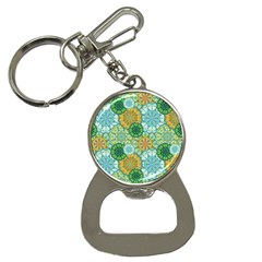 Forest Spirits  Green Mandalas  Bottle Opener Key Chain by bunart