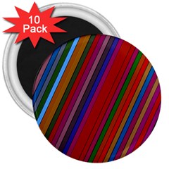Color Stripes Pattern 3  Magnets (10 Pack)  by Simbadda