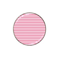 Horizontal Stripes Light Pink Hat Clip Ball Marker (4 Pack) by Mariart