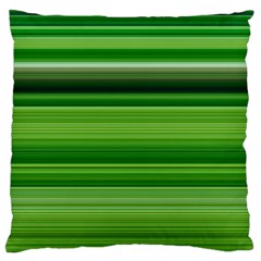 Horizontal Stripes Line Green Large Cushion Case (one Side) by Mariart