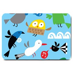 New Zealand Birds Close Fly Animals Large Doormat  by Mariart