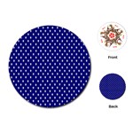 Rainbow Polka Dot Borders Colorful Resolution Wallpaper Blue Star Playing Cards (Round)  Front