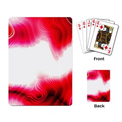 Abstract Pink Page Border Playing Card by Simbadda