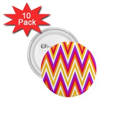 Colorful Chevrons Zigzag Pattern Seamless 1 75  Buttons (10 Pack)