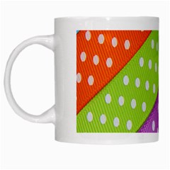 Colorful Easter Ribbon Background White Mugs by Simbadda