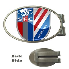 Shanghai Greenland Shenhua F C  Money Clips (oval)  by Valentinaart