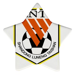 Shandong Luneng Taishan F C  Star Ornament (two Sides) by Valentinaart