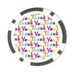 Wallpaper With The Words Thank You In Colorful Letters Poker Chip Card Guard (10 pack) Back