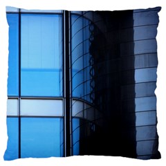 Modern Office Window Architecture Detail Large Flano Cushion Case (two Sides) by Simbadda