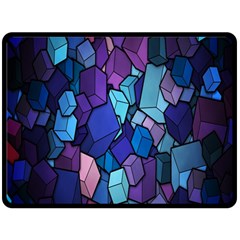 Cubes Vector Art Background Fleece Blanket (large)  by Simbadda