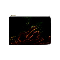 Abstract Glowing Edges Cosmetic Bag (medium)  by Simbadda