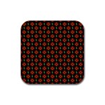 Dollar Sign Graphic Pattern Rubber Coaster (Square) 