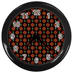 Dollar Sign Graphic Pattern Wall Clocks (Black)