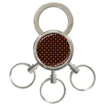 Dollar Sign Graphic Pattern 3-Ring Key Chains