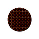 Dollar Sign Graphic Pattern Rubber Round Coaster (4 pack) 