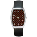 Dollar Sign Graphic Pattern Barrel Style Metal Watch