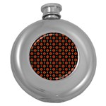 Dollar Sign Graphic Pattern Round Hip Flask (5 oz)