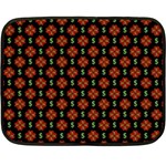 Dollar Sign Graphic Pattern Double Sided Fleece Blanket (Mini) 