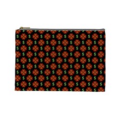 Dollar Sign Graphic Pattern Cosmetic Bag (large)  by dflcprints