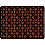 Dollar Sign Graphic Pattern Fleece Blanket (Large) 