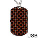 Dollar Sign Graphic Pattern Dog Tag USB Flash (Two Sides)