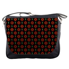 Dollar Sign Graphic Pattern Messenger Bags by dflcprints