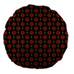 Dollar Sign Graphic Pattern Large 18  Premium Round Cushions