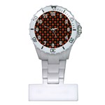 Dollar Sign Graphic Pattern Plastic Nurses Watch