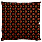 Dollar Sign Graphic Pattern Standard Flano Cushion Case (One Side)