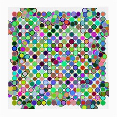 Colorful Dots Balls On White Background Medium Glasses Cloth by Simbadda