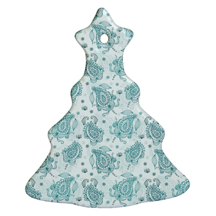 Decorative floral paisley pattern Ornament (Christmas Tree) 