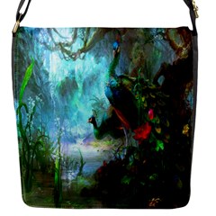 Beautiful Peacock Colorful Flap Messenger Bag (s) by Simbadda