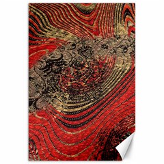 Red Gold Black Background Canvas 20  X 30   by Simbadda