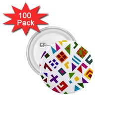A Colorful Modern Illustration For Lovers 1 75  Buttons (100 Pack)  by Simbadda