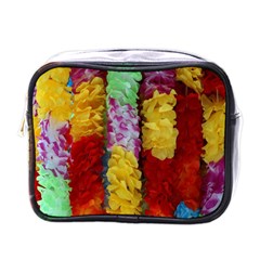 Colorful Hawaiian Lei Flowers Mini Toiletries Bags by Simbadda