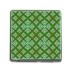 Digital Computer Graphic Seamless Geometric Ornament Memory Card Reader (square) by Simbadda