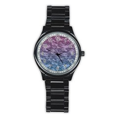 Celebration Purple Pink Grey Stainless Steel Round Watch by Mariart