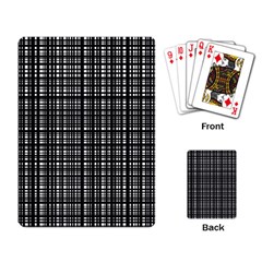 Crosshatch Target Line Black Playing Card by Mariart