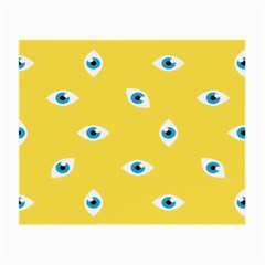 Eye Blue White Yellow Monster Sexy Image Small Glasses Cloth (2-side) by Mariart