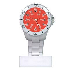 Glasses Disco Retina Red White Line Plastic Nurses Watch by Mariart