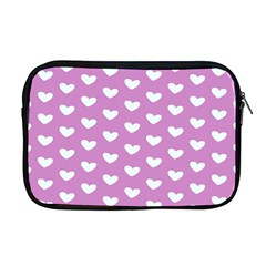 Heart Love Valentine White Purple Card Apple Macbook Pro 17  Zipper Case by Mariart