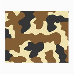 Initial Camouflage Camo Netting Brown Black Small Glasses Cloth by Mariart