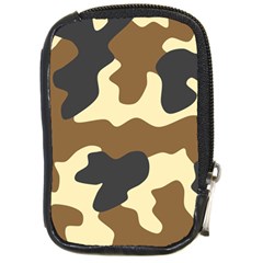 Initial Camouflage Camo Netting Brown Black Compact Camera Cases by Mariart