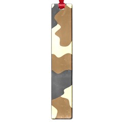 Initial Camouflage Camo Netting Brown Black Large Book Marks by Mariart