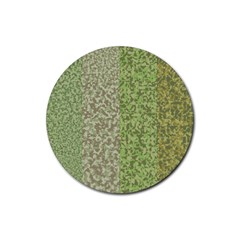 Camo Pack Initial Camouflage Rubber Coaster (round)  by Mariart